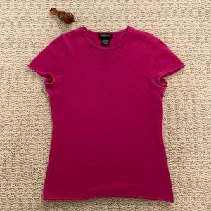 pink cashmere top